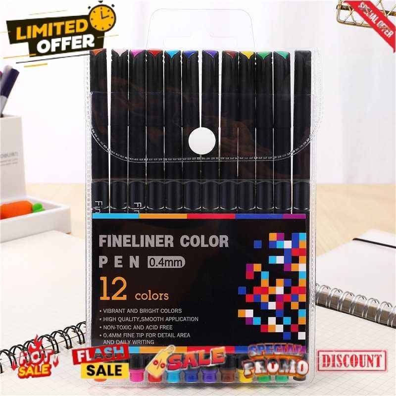 

Termurah Tlevino Pena Warna Drawing Pen Fine Point Art Watercolor 0.4mm - TV4 Diskon