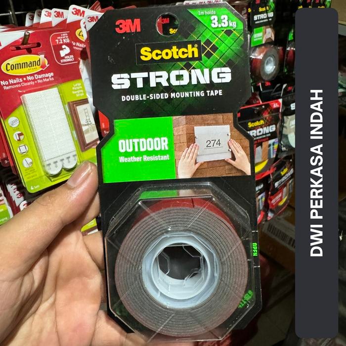 

Stok Baru Double Tape 3M Scotch Outdoor 411-S19 Perekat Super Kuat 3.3kg