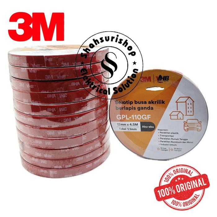 

Stok Baru VHB DOUBLE TAPE MERAH BUSA AKRILIK 3M 3 M ORIGINAL BERLAPIS GANDA 12mm x 4,5M TEBAL 1,1mm
