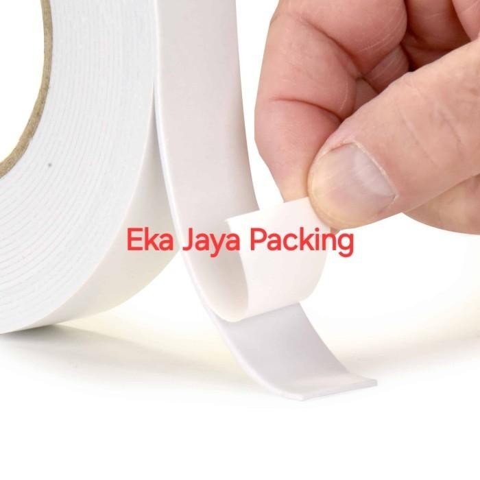

Stok Baru Spon Tape Eva Putih Tebal 5mm x Lebar 25mm x 10 Meter ( Singel Foam Tape White )