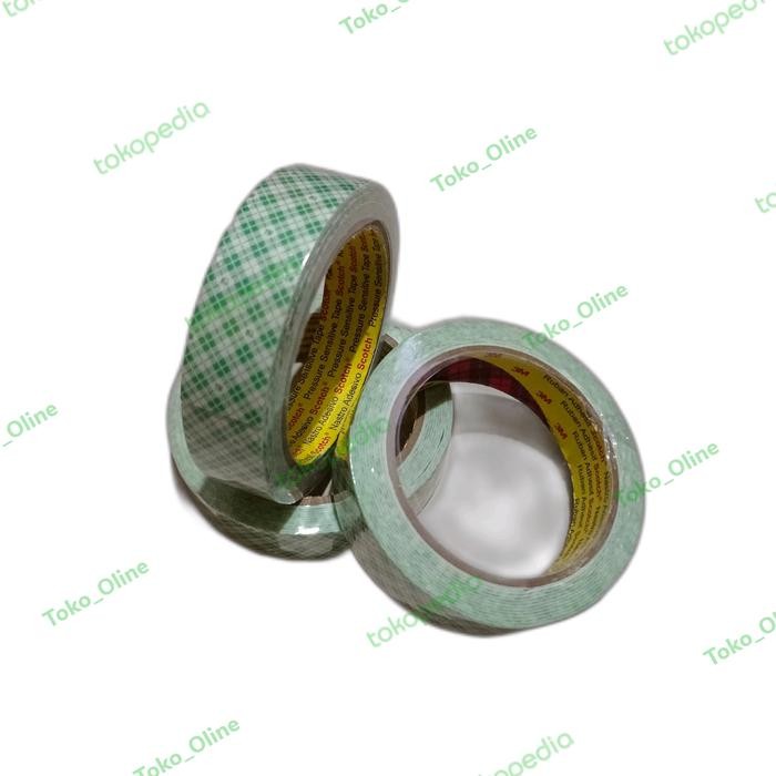 

Stok Baru 3M Double Tape 4032 Perekat Batik Hijau 24mm x 3m