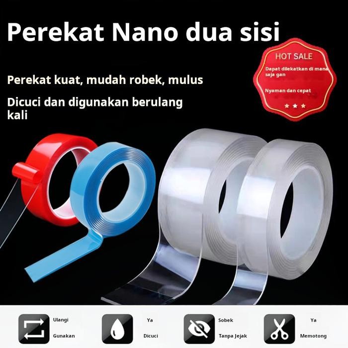 

Stok Baru Tape nano transparan, kuat dan tanpa jejak, melekat yang bisa dibuang, tape nano