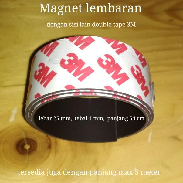 

Stok Baru Magnet lembaran dengan sisi lain double tape