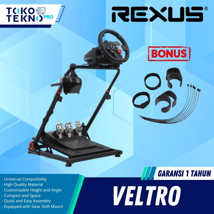 Rexus Veltro RSS-01 / RSS01 Steering Wheel Stand Racing Simulator Stand Universal Compatibility