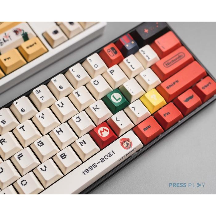 Mario PBT Dye Sub Keycaps Full Size 131 Keys