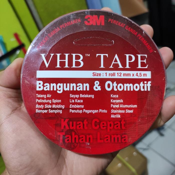 

Stok Baru double tape VHB 3M bangunan otomotif 12mm 4,5m JUAL PER BIJI