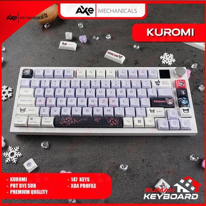 KEYCAP - KEYCAPS - XDA - KUROMI - PURPLE - PBT - DYE SUB