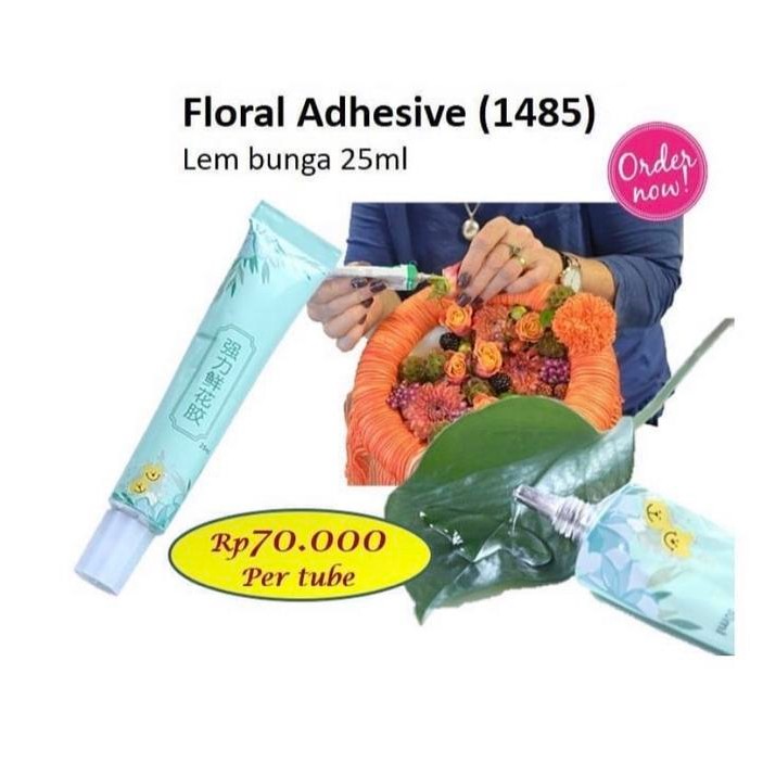 

Stok Baru Lem bunga floral adhesive merk china 25ml (1485) untuk daun dan bunga