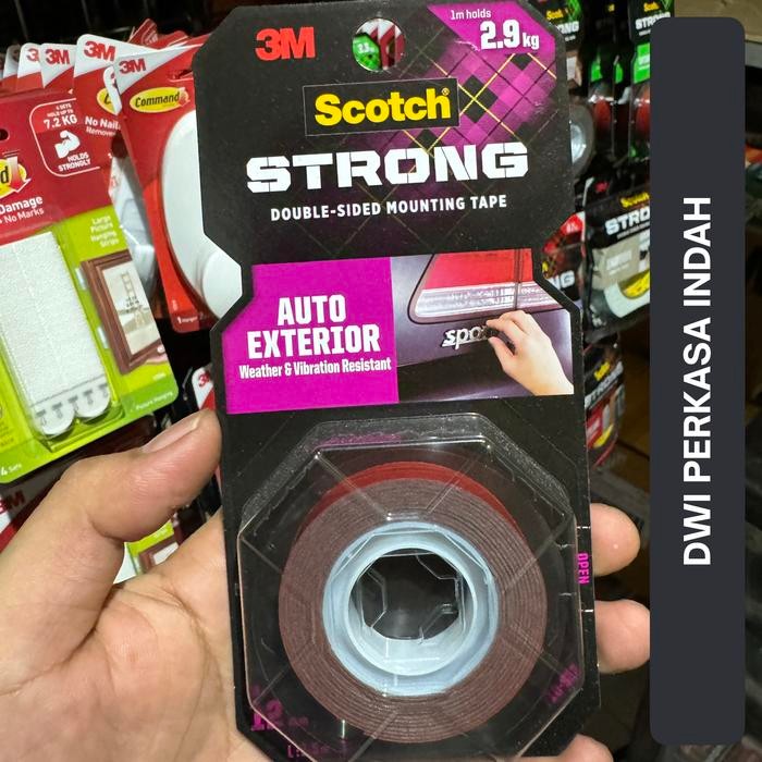 

Stok Baru Double Tape 3M Scotch Strong Auto Exterior 710-S12 Perekat Otomotif