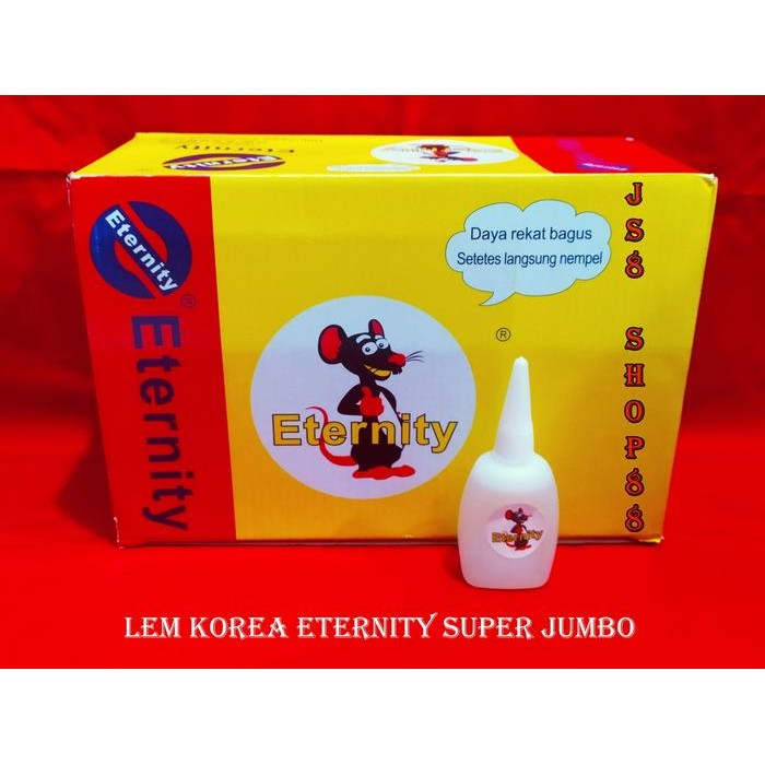 

Stok Baru (PER BOX) LEM KOREA ETERNITY SUPER JUMBO / LEM SETAN GAMBAR TIKUS