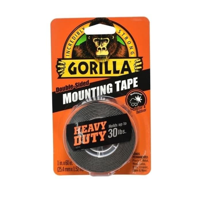 

Stok Baru Gorilla Lem Double Tape Heavy Duty 30 lbs 25 Cm