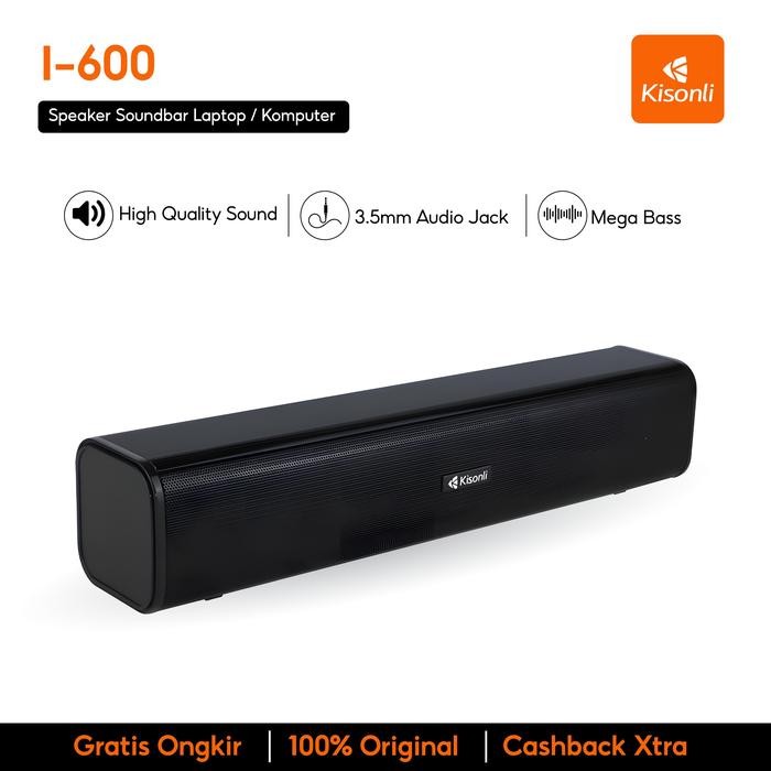 Kisonli - Speaker Design Long Strip For Laptop / Komputer / Pc - I600