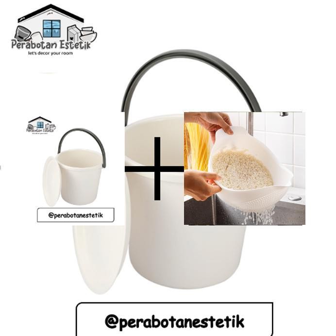 Ember IUIGA / Ember Putih IUIGA / Ember Putih / Ember Estetik / Ember Putih Minimalis Monokrom