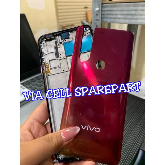 KESING FULLSET CASING HOUSING FULLSET VIVO V15 ORI FRAME TULANG LCD BEZEL BAZZEL + BACKDOOR VIVO V15