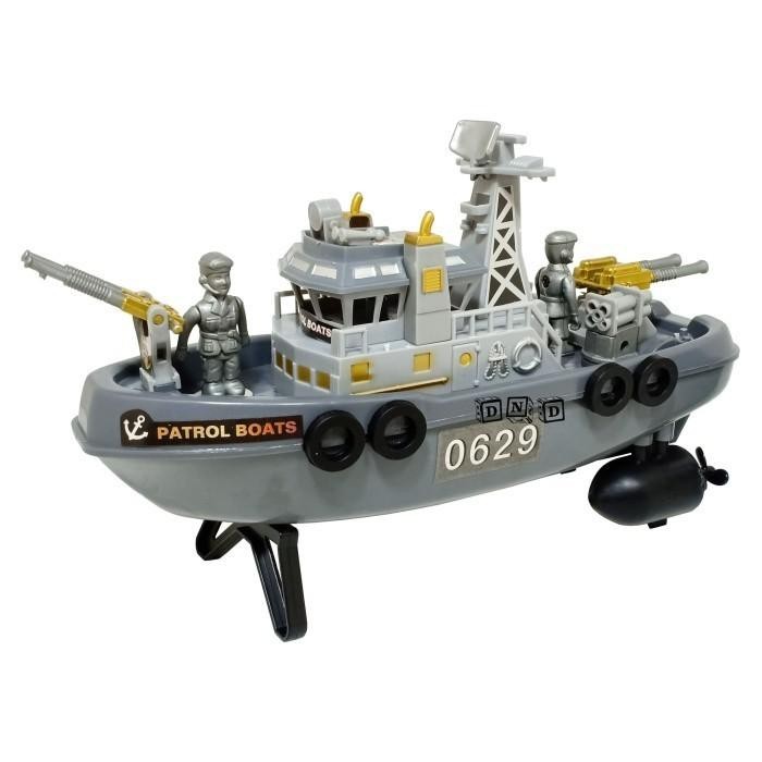 Mainan Anak Remote Control Perahu Kapal Perang Marine Patrol Boat Rc