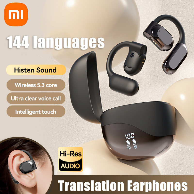 IMPORT Xiaomi AI Translator Earbuds Bluetooth Real Time Bluetooth-Compatible 5.4 Two-Way Instant