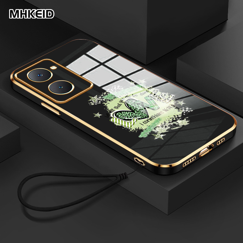 MHKEID Casing Hp Untuk VIVO Y03 Y18 Y18E Y28s Y28 5G Y28 2024 4G Case Casing pola Cintai dirimu send