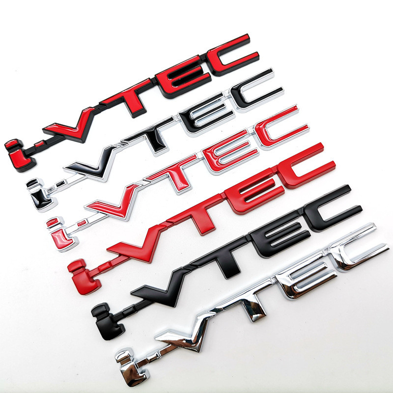 IMPORT 1X 3D VTEC iVTEC Metal Emblem Badge Decals Car Sticker for cb400 i-VTEC vfr800 cb750 Civic