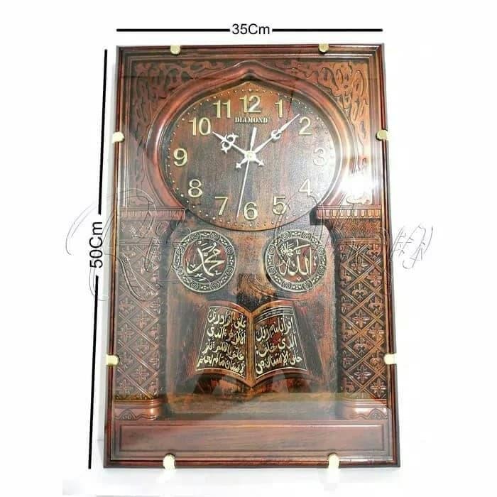 Terlaris Jam Dinding Diamond Kaligrafi/Jam Kaligrafi Besar /Jumbo Ongkir Termurah