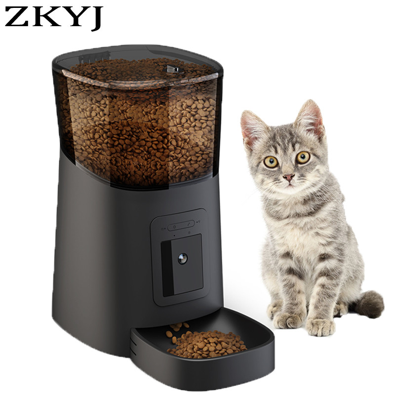 6L Camera Pet Feeder Cat Dog Intelligent Automatic Feeder For Animals