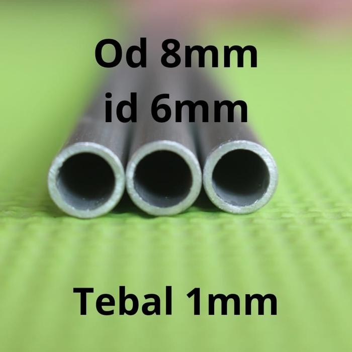 PIPA ALUMINIUM OD 8MM X 100CM