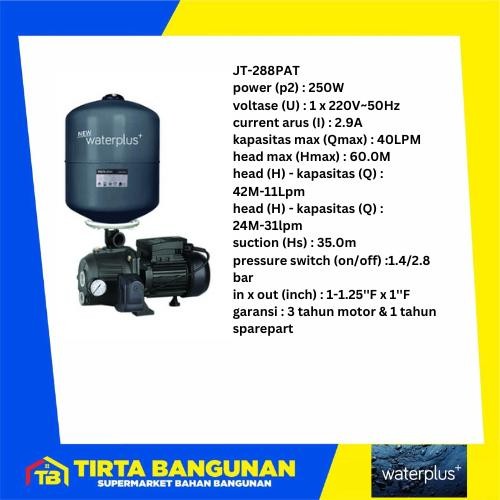 WATERPLUS JT 288 PAT JET PUMP OTOMATIS