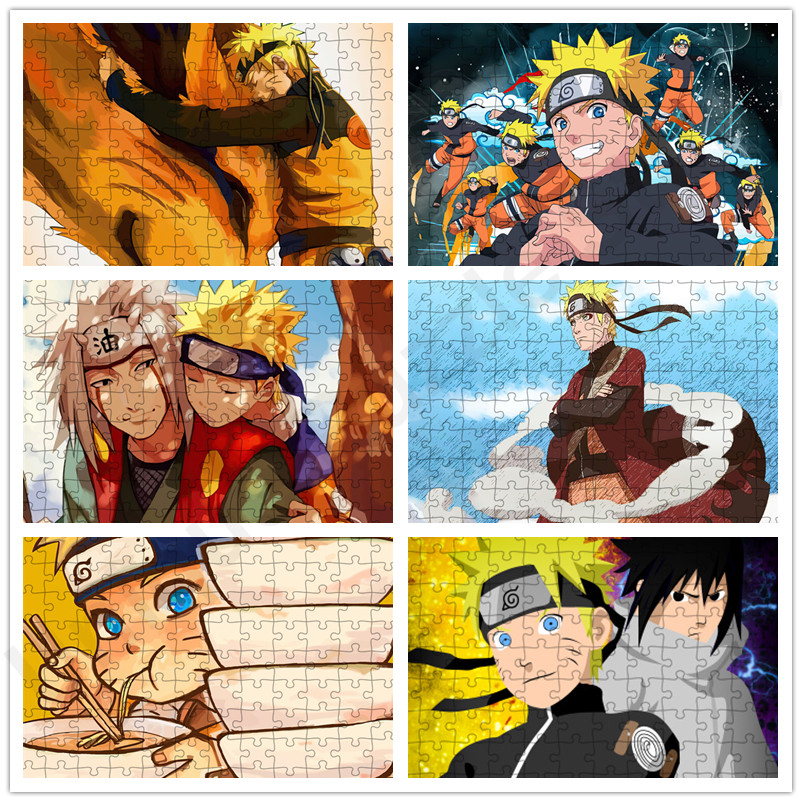 Japanese Anime Naruto Puzzle 300/500/1000 Pcs Diy Gifts Educational
