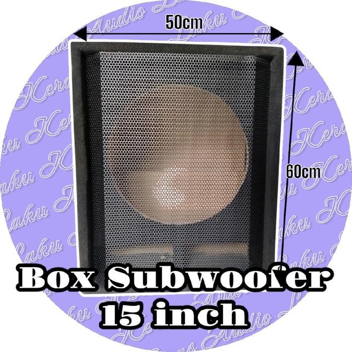 Box Speaker Subwoofer Bass 15 In Mdf Board Grill Besi