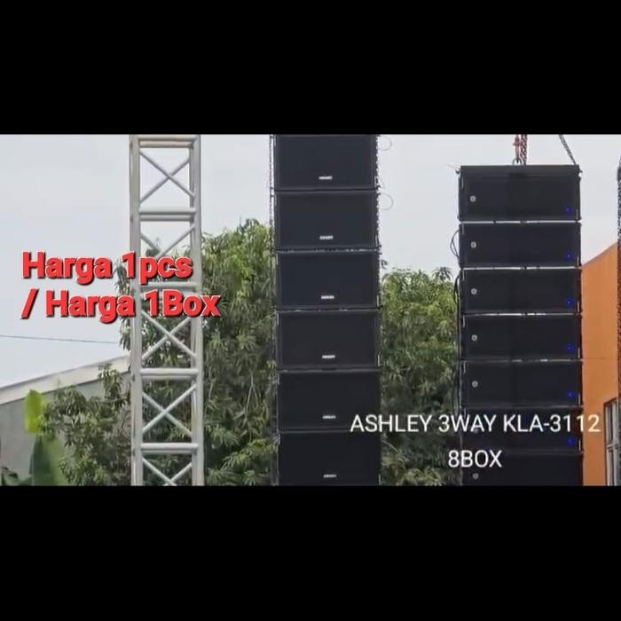 Speaker Pasif Line Array Ashley Kla 3112 3Way 1Pcs / 1Box Garansi Ashley