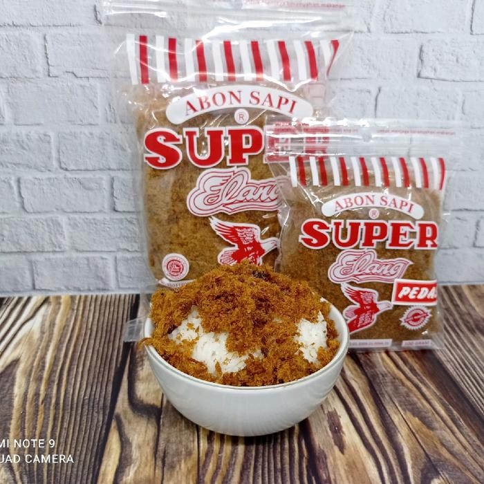 

BARANG TERLARIS abon sapi merk elang 100 gram kualitas terjamin.