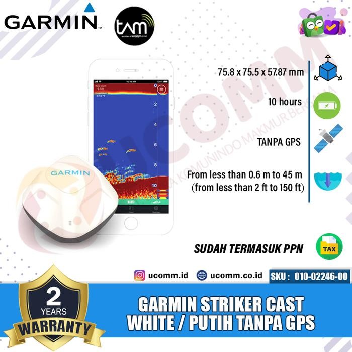 TERLARIS Garmin Striker Cast Tanpa GPS Sonar Pancing Ikan Di Danau Garmin Striker Cast Non Gps