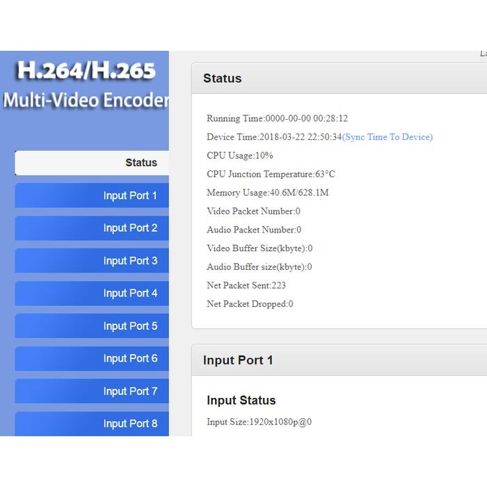 IPTV 8 HD STREANG ENCODER