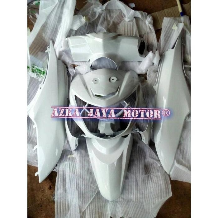 Terbaru Body Halus Honda Beat Pop Putih (Body, Pala,Tameng,Spakbor Depan) [ Azka Motor ] Ready