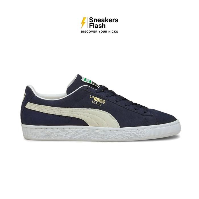 TERBARU Sepatu Sneakers Pria PUMA SUEDE CLASSIC XXI PEACOAT NAVY WHITE - 37491504