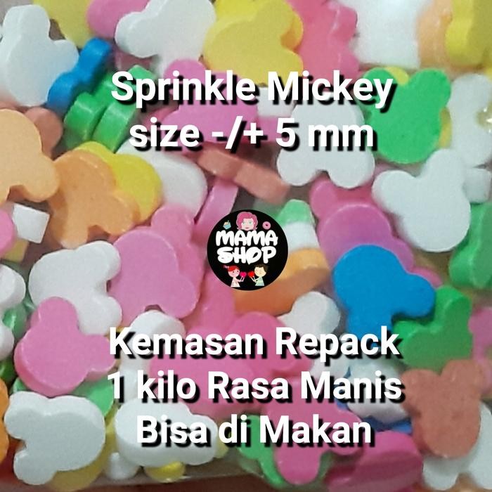 

Sprinkle Mickey Head Hiasan Kue Cupcake Bisa Dimakan Confetty Cake