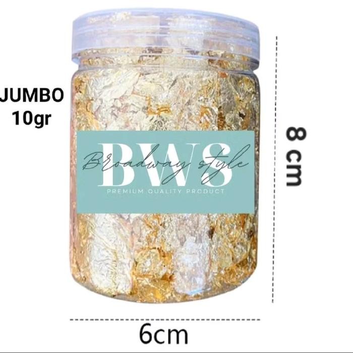 

Jumbo Gold Leaf Flakes Untuk Hiasan Kue