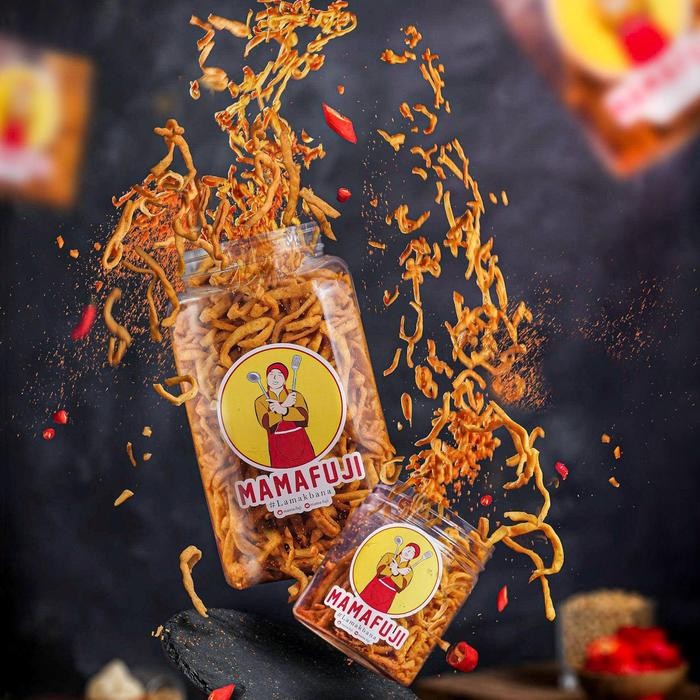 

Mama Fuji - Kue Bawang Spicy 250G Makanan Cemilan Pedas Food