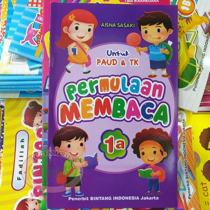 

Buku Belajar Anak Permulaan Membaca Gambar Vokal Huruf PAUD TK Edukasi