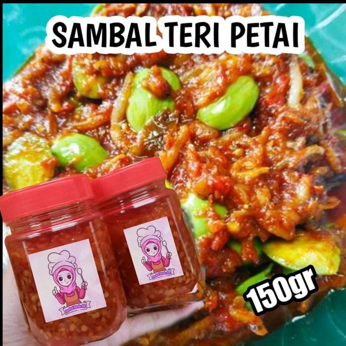 

[150 GRAM] SAMBAL TERI PETE BUNDA ALFI Ayam Cumi Food Balado New