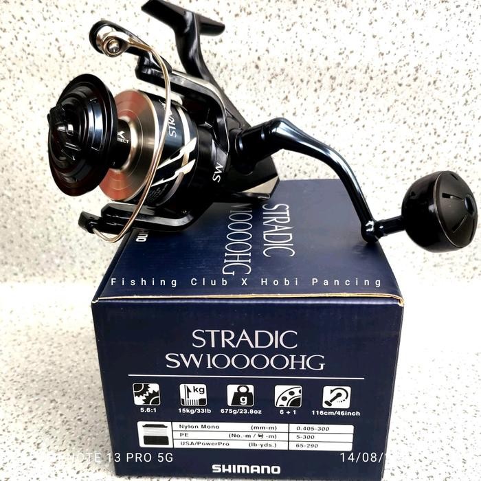 Paling Laris Reel Shimano Stradic Sw 4000 5000 6000 8000 10000 Pg Hg Xg, Reel Pancing Laut , Power