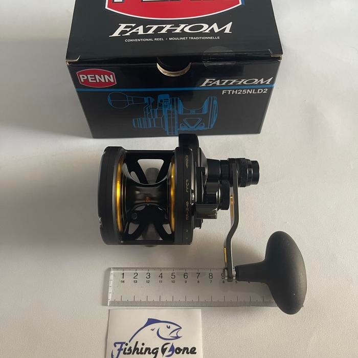 Menarik Penn Fathom Lever Drag 2 Speed Reel Oh Overhead Jigging - Handle Kanan