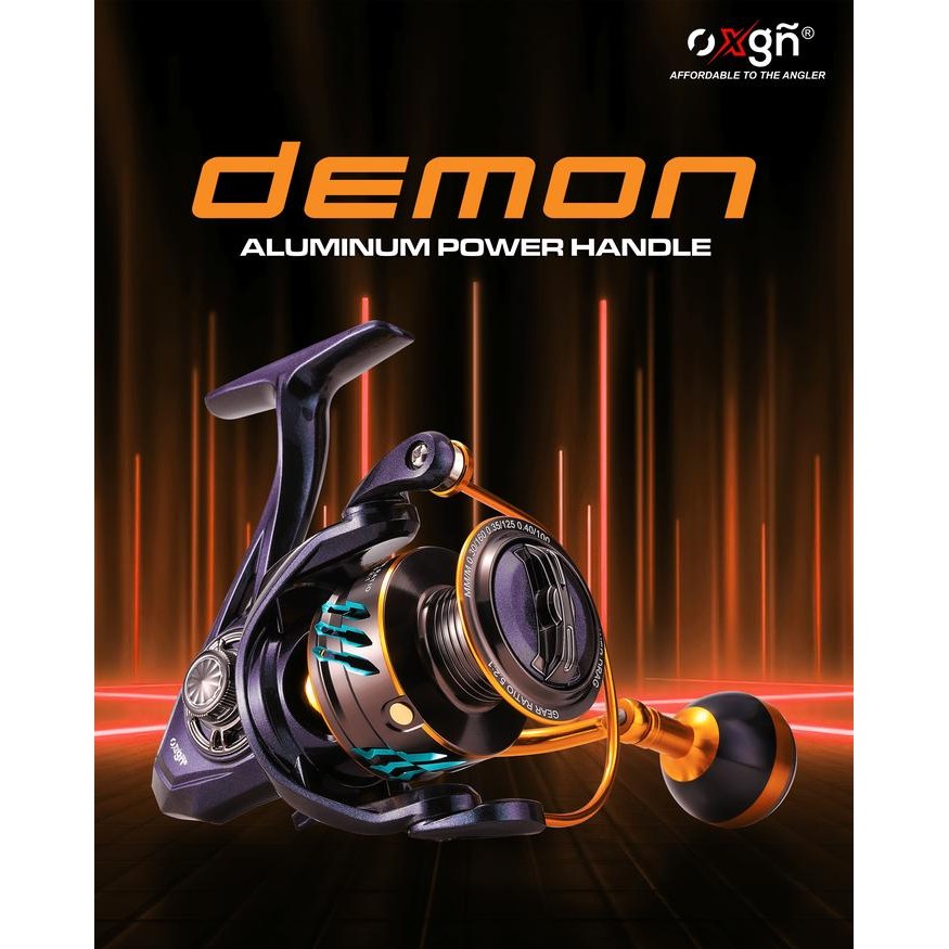 Hemat Reel Pancing Sw Oxgn Demon Gen 4.0 12+1 Bb 1000-6000 Power Handle Saltwater