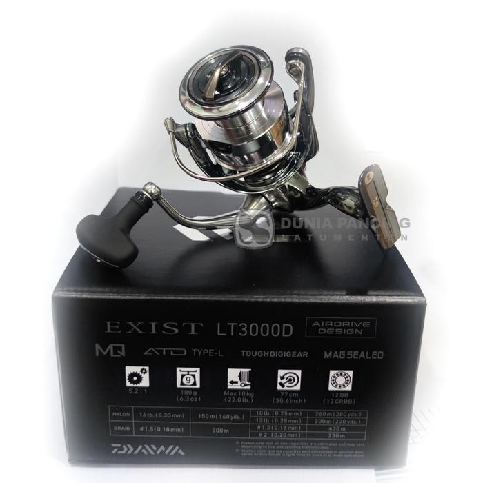 Terlaris Reel Spinning Daiwa Exist Lt 2022 Pilih Ukuran