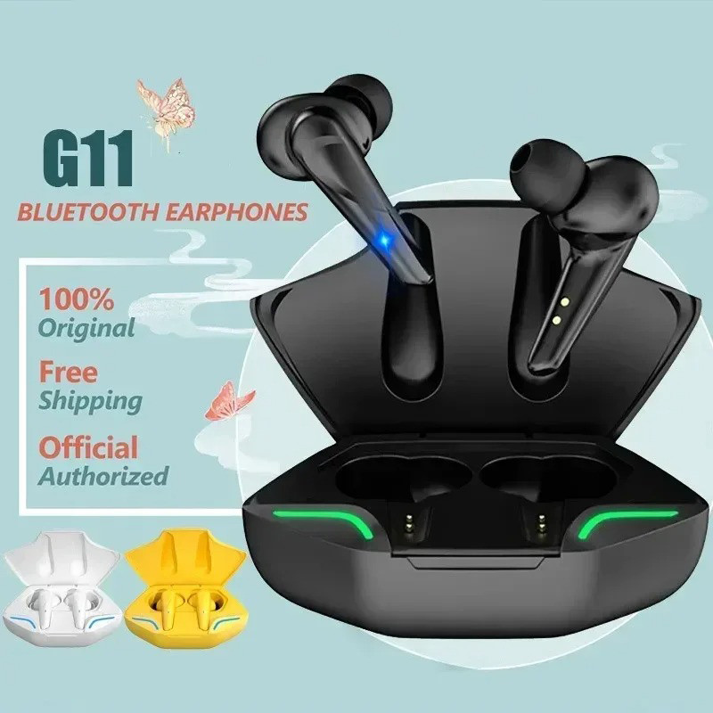 IMPORT G11 TWS Bluetooth Earphones Gamers Stereo Headset Sport Earbuds Wireless Headphones With