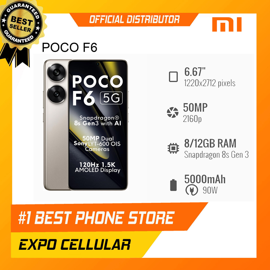 POCO F6 - 8/256 GB - SNAPDRAGON 8S GEN 3 - REPACK