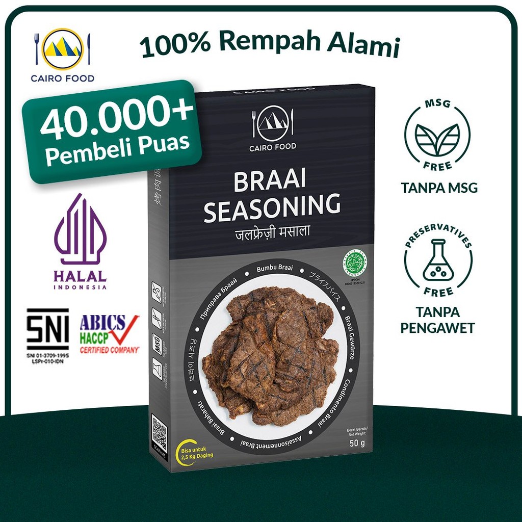 

Bumbu Braai Spice Mix Sehat - Cairo Food