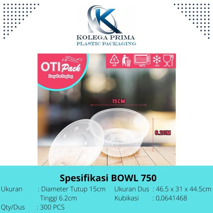 Mangkok 750Ml Foodgrade Plus Tutup Anti Tumpah