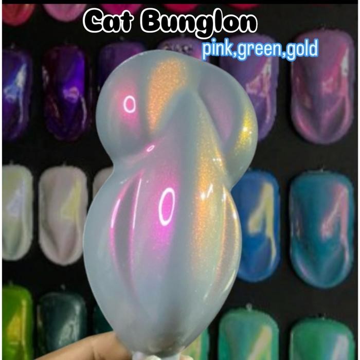 Cat Bunglon Pink Green Gold cat mobil & motor