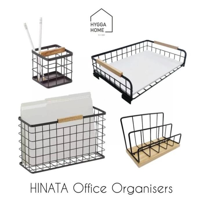 

TERLARIS! HINATA Office Organiser Perlengkapan Kantor Meja Destop Rak Alat Tulis