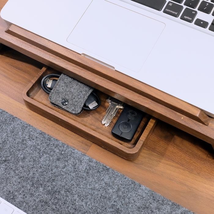 

Large Tray / Large Tray Block / Desk Organizer - American Walnut